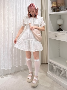 「アイテム（サンダル、ピンク系）」を使った、yunaさん（レディース・169cm）の夏コーディネート