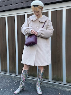 「merry jenny（メリージェニー）のアイテム（その他アウター）」を使った、yunaさん（レディース・169cm）の秋コーディネート
