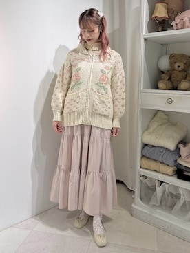 「merry jenny（メリージェニー）のアイテム（バレエシューズ）」を使った、yunaさん（レディース・169cm）の秋コーディネート