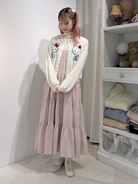 「merry jenny（メリージェニー）のアイテム（バレエシューズ）」を使った、yunaさん（レディース・169cm）の秋コーディネート