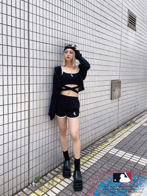 GYDA［MLB］BACK LOGOスウェットショートパンツ（その他パンツ
