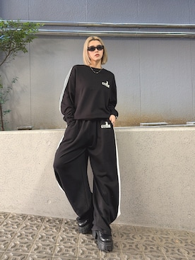 「GYDA（ジェイダ）のアイテム」を使った、miyuさん（レディース・160cm）の冬コーディネート