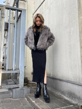 「GYDA（ジェイダ）のアイテム（テーラードジャケット）」を使った、miyuさん（レディース・160cm）の秋コーディネート