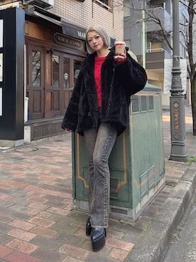 miyuさん（レディース・160cm）の冬コーディネート