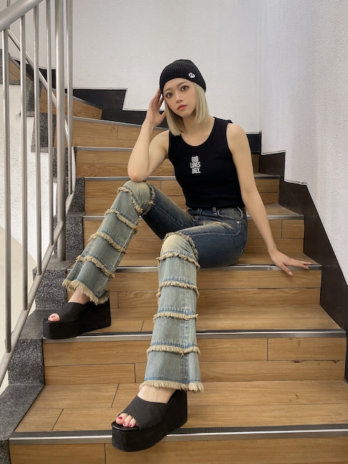GD embroidery ニットCAP