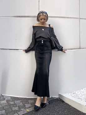 「GYDA（ジェイダ）のアイテム（パンプス）」を使った、miyuさん（レディース・160cm）の秋コーディネート