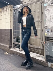 フーディーフェイクレザーコート｜ジェイダ（GYDA）アウトレット公式