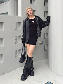 bijou Symmetry GYDAフェイクレザーBIGブルゾン｜ジェイダ（GYDA