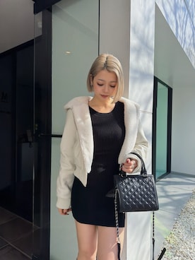 「アイテム（ワンピース/ドレス）」を使った、miyuさん（レディース・160cm）の冬コーディネート