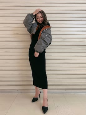 「GYDA（ジェイダ）のアイテム（ネックレス）」を使った、miyuさん（レディース・160cm）の秋コーディネート