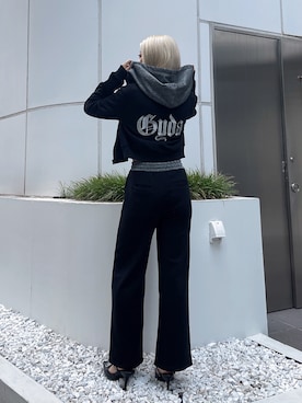 「GYDA（ジェイダ）のアイテム」を使った、miyuさん（レディース・160cm）の夏コーディネート