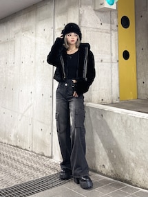 GGエコファーショートフードコート｜ジェイダ（GYDA）公式通販｜RUNWAY