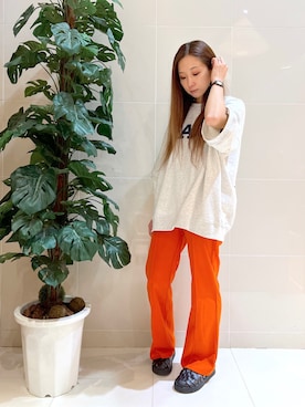 「152cm」｜「アイテム（スウェット）」を使った、kody0319さん（レディース・152cm）の夏コーディネート