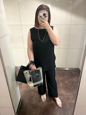 「アイテム（タンクトップ）」を使った、chiroru0827さん（レディース・160cm・30代）の夏コーディネート