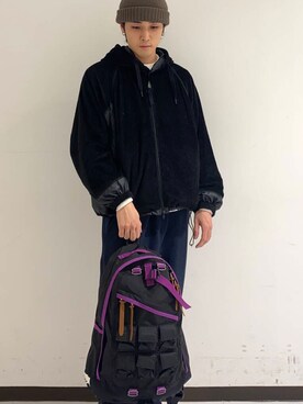 「URBAN RESEARCH（アーバンリサーチ）のアイテム（バックパック/リュック）」を使った、shunnosuさん（メンズ・177cm）の冬コーディネート