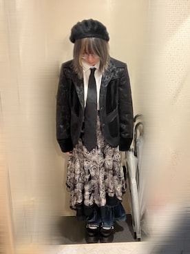 「YOSUKE（ヨースケ）のアイテム」を使った、さんななさん（レディース・153cm）の冬コーディネート