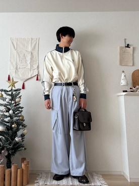 「アイテム（ジャージ）」を使った、たつきさん（メンズ・175cm）の秋コーディネート