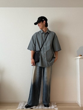 「niko and...（ニコアンド）のアイテム」を使った、たつきさん（メンズ・175cm）の夏コーディネート
