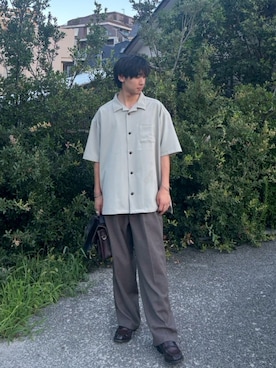 「アイテム（ショルダーバッグ）」を使った、たつきさん（メンズ・175cm）の夏コーディネート
