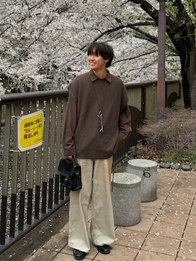 「Rocky Monroe（ロッキーモンロー）のアイテム」を使った、たつきさん（メンズ・175cm）の春コーディネート