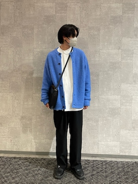 「LAKOLE（ラコレ）のアイテム（ローファー）」を使った、たつきさん（メンズ・175cm）の春コーディネート