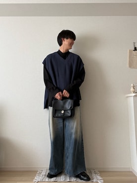 「JUNRED（ジュンレッド）のアイテム」を使った、たつきさん（メンズ・175cm）の春コーディネート