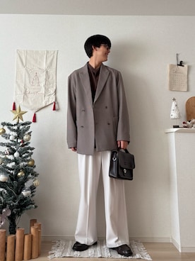 「アイテム（テーラードジャケット）」を使った、たつきさん（メンズ・175cm・20代）の秋コーディネート