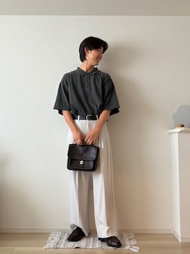 「GU（ジーユー）のアイテム」を使った、たつきさん（メンズ・175cm）の夏コーディネート