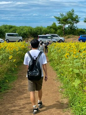 「TAKEO KIKUCHI（タケオキクチ）のアイテム（アクセサリー）」を使った、Koyama Syunさん（メンズ・168cm）の夏コーディネート
