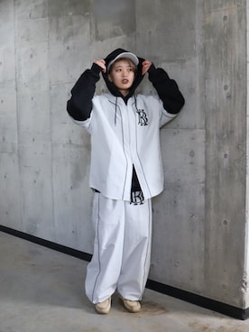 「KEBOZ（ケボズ）のアイテム」を使った、jumisaさん（レディース・160cm）の春コーディネート