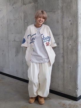 「KEBOZ（ケボズ）のアイテム」を使った、jumisaさん（レディース・160cm）の春コーディネート