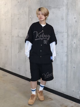 「KEBOZ（ケボズ）のアイテム」を使った、jumisaさん（レディース・160cm）の春コーディネート