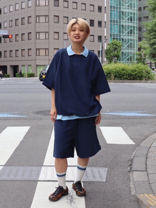 KEBOZ（ケボズ） ポロシャツ EFG BORDER SKIPPER S/S POLO メンズ 
