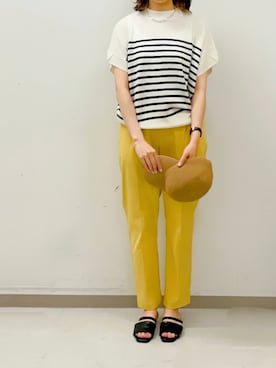 「テチチ(Te chichi)」｜「アイテム（帽子）」を使った、tsuさん（レディース・158cm）の春コーディネート