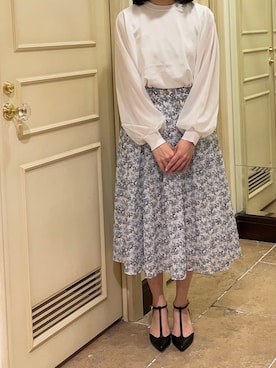 「T字ストラップ」｜tsuさん（レディース・158cm）の春コーディネート