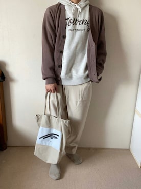 「UNIQLO（ユニクロ）の50色ソックス（消臭機能付き）（ソックス/靴下）」を使った、nairuさん（メンズ・163cm）の秋コーディネート