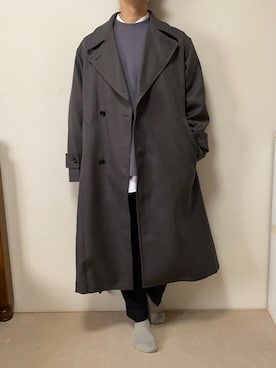 「WYM LIDNM（ウィム バイ リドム）のMILANO RIB HEAVY WEIGHT PO KNIT（ニット/セーター）」を使った、nairuさん（メンズ・163cm）の秋コーディネート