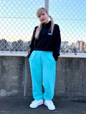 X-girl(エックスガール)の「PIGMENT DYED SWEAT PANTS(スウェット X-girl(エックスガール)の「PIGMENT DYED SWEAT PANTS(スウェット