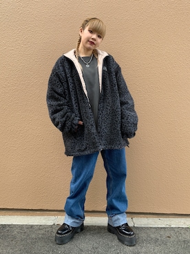 渡辺楓さん（レディース・150cm）の冬コーディネート