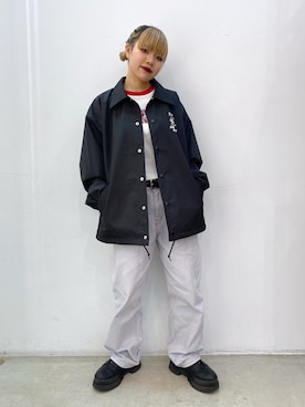 「アイテム（ブルゾン）」を使った、渡辺楓さん（レディース・150cm）の冬コーディネート