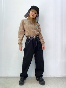 渡辺楓さん(レディース・150cm)の秋コーディネート