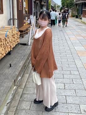 「アイテム（ドレスシューズ）」を使った、かほさん（レディース・155cm）の秋コーディネート
