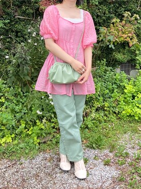 ピンク系のアイテムを使った シースルー の人気ファッションコーディネート Wear