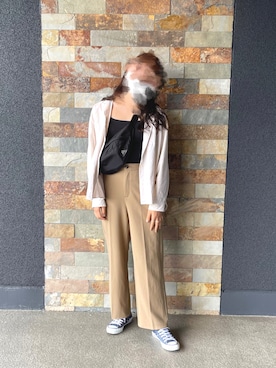 「CONVERSE（コンバース）のconverse（コンバース） ALL STAR OX（オールスターOX）（スニーカー）」を使った、ℝ𝕚𝕒𝕟𖤣𖥧𖥣𖡡さん（レディース・168cm）の秋コーディネート