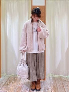 うやまさん（レディース・161cm）の冬コーディネート