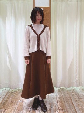 うやまさん（レディース・161cm）の秋コーディネート