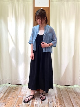 バックリボン キャミソールワンピース★可愛い お洒落 夏コーデ FREAK'S STORE/<接触冷感>SUMMERCOOL バックリボン キャミソール