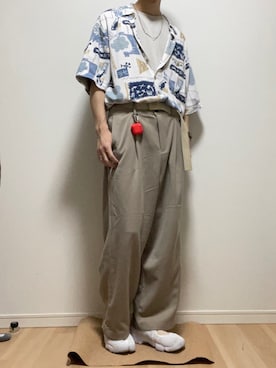 「Carhartt（カーハート）のアイテム（財布/小物）」を使った、がりょ。さん（メンズ・183cm）の夏コーディネート