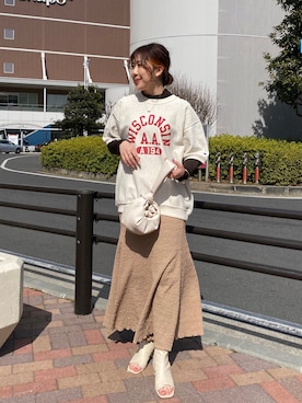 「シースルー」｜「アイテム（その他シューズ）」を使った、akari_lemageさん（レディース・160cm）の春コーディネート