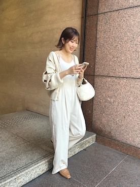 「CAPRICIEUX LE'MAGE（カプリシューレマージュ）のアイテム（オールインワン・サロペット）」を使った、akari_lemageさん（レディース・160cm）の秋コーディネート
